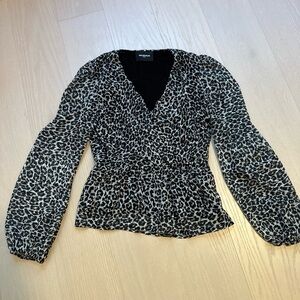 The Kooples Puff Sleeve Corporate V Neck